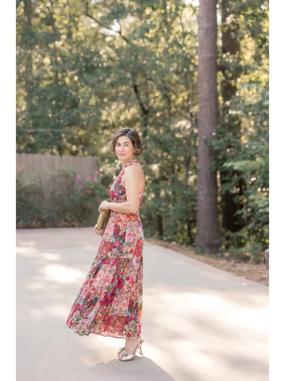 NWT by Anthropologie The Somerset Chiffon Maxi in Pink Floral Print Dress XL - Picture 10 of 10